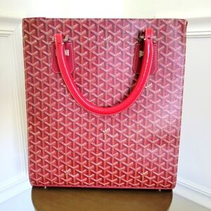 Goyard Red Monogram Comores Handbag